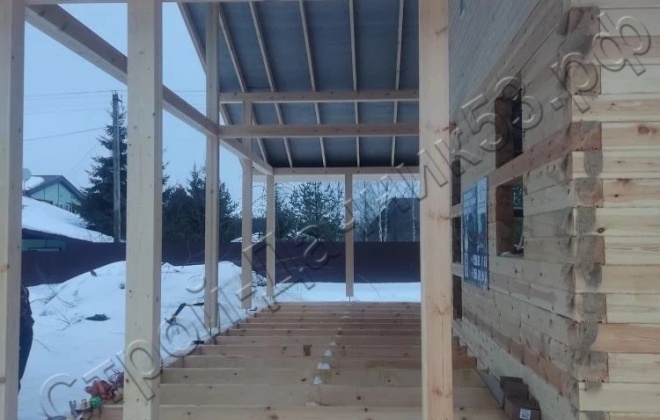 4 Брусовой дом ОД-21, 11x9.5м, 91 М², Ленинградская область, территория Горелово (1)